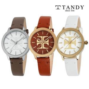 [기타][TANDY] 탠디 시그니쳐 모던클래식 여성용 가죽시계 T-1915 3종 중 택1