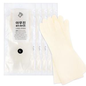 [6켤레] 야무진 퓨어 니트릴 고무장갑 S/M/L 화이트