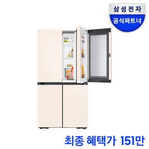 삼성전자 비스포크 4도어 1등급 RF90DG91114E  푸드쇼케이스 902리터 대용량 냉장고