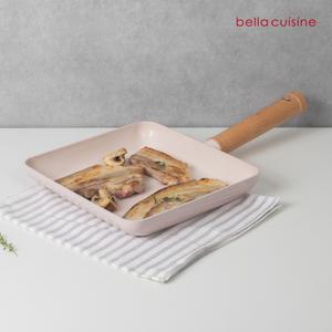 [20%+12%] [6/13] 삼각집게 증정] 벨라쿠진 플럼벨 22cm IH 세라믹 정사각 프라이팬 /인덕션 가능