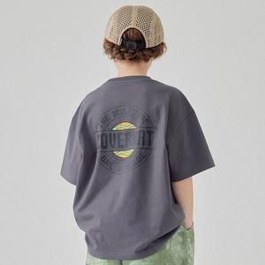 [커버낫 키즈](신세계 사우스시티)웨이브 컬리지 로고 반팔티셔츠 차콜 CK2502ST38CH