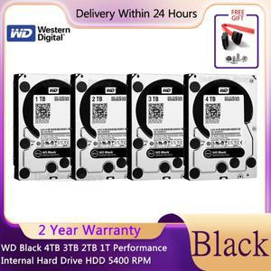 WD Black 4TB 1T 성능 내장 하드 드라이브 HDD SATA 캐시 3.5 인치 데스크탑 게임 콘솔에 적합
