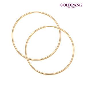 14k 볼드파이프 링귀걸이 50mm
