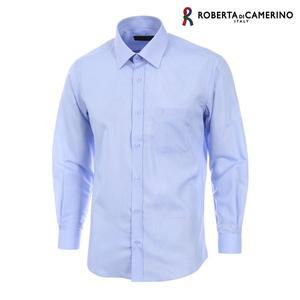[Roberta di Camerino]모달 도비 스트라이프 일반핏 블루 긴소매 셔츠 RA5-902-2