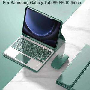 삼성 갤럭시 탭 S9 FE 10.9 인치 용 커버 SM-X510/X516B 분리형 블루투스 키보드 케이스