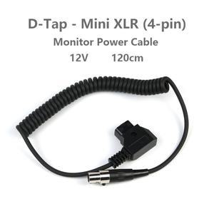 D-Tap - 미니 XLR 4핀 120cm TV 로직  전원 공급 장치 케이블 코드 ARRI 카메라 12V