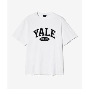 YALE 투톤아치 반팔티셔츠 화이트