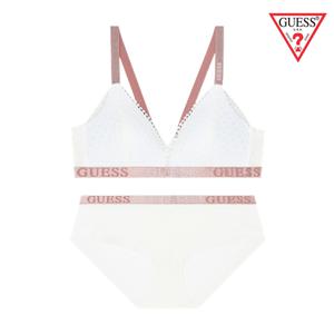[게스언더웨어](강남점)(노와이어)인디핑크밴드 레이스 브라렛 팬티세트 IV(GBWBR135IV/GBWBP135IV)