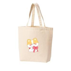 [라일리] Rly 에코백 귀여운 강아지 빨간 리본 dog 귀요미 나의 벗