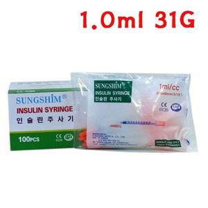 성심 인슐린주사기 100개입 (1.0ml 31G) X