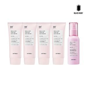 아트델리 멜라컷 톤업 선크림 50ml x4 + 선워터 100ml