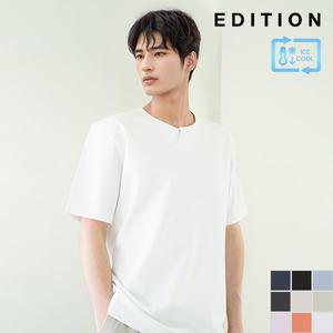 [에디션] 쿨텐션 변형 라운드넥 티셔츠 I (NED2TR1901)