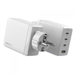 넥스트유 추오닉 GAN 100W PPS C타입 초고속 멀티 충전기 QC633GAN (인증판매)