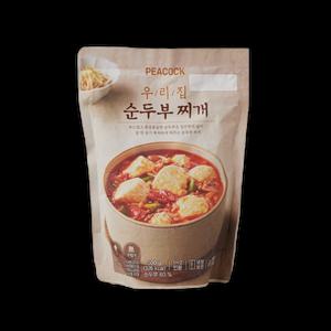 우리집 순두부찌개 500g 2개 찌개밀키트 국찌개 노인식단 국밀키트