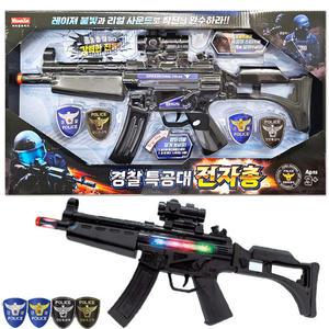 경찰특공대 전자총/소리나는 장난감총 경찰놀이 밀리터리 어린이 아이들 4 5 6 세 살 남아 총 장난감 선물
