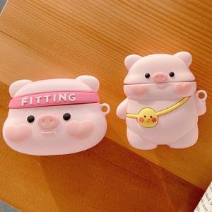 에어팟 프로2세대 프로1세대 호환 실리콘 러블리 피그 AirPods 케이스