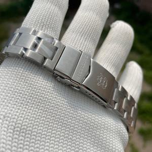 STEELDIVE 20MM 스테인레스 스틸 교체용 팔찌, 다이브 시계용 버클 접이식 걸쇠
