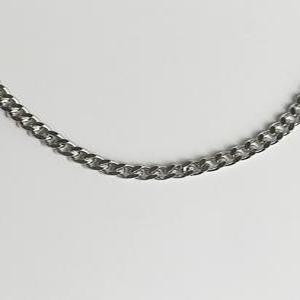 고급 기본 체인 3.7mm 실버925 은 목걸이줄 (백금도금)