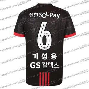 리뉴얼  스타일 2025 FC 서울 번호 6 유니폼 탑 축구 수 암 스포츠 티셔츠 패션 의류