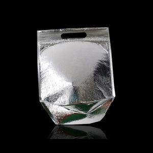 지퍼 보냉백 보냉팩 보냉봉투 25X28cm 밑면5.5cm 50P 보냉파우치 은박보냉팩 은박보냉재 은박보온팩 보냉