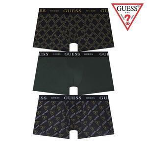 게스언더웨어/24FW 그린 삼각 로고 남성드로즈 3종세트 GDMDR863865866