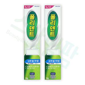 폴리덴트 의치부착재 내추럴무향 70g X 2개