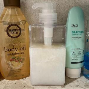 [KGPQ3215_4B]펌핑 로션 공병 투명 디스펜서 용기 450ml