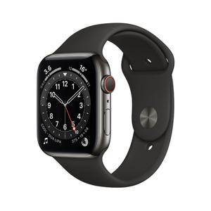 워치6 44mm GPS+Cellular 그래파이트 스테인리스 케이스 블랙 스포츠밴드 M09H3KH/A