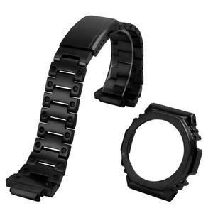 카시오 G 쇼크 Ga-2100 스테인리스 스틸 시계 스트랩, 개조 베젤 밴드, 금속 남성 액세서리
