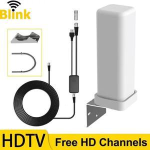 UHD안테나 TV 실내 지상파 수신기 야외 디지털 안테나 ATSC DVB-T DMB-T ISDB-T 4K 1080P HDTV 채널 6000