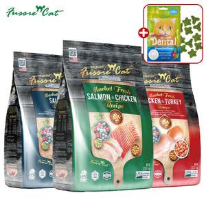 퍼시캣 치킨&칠면조 연어&치킨 연어 1kg 고양이 소화잘되는 그레인프리 저알러지 사료