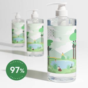 (피부과수딩젤) 아리라끄 대용량 알로에 수딩젤 97% 1000ml