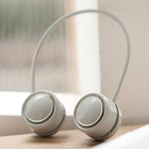 [루시드]휴대용 넥밴드 선풍기 미니 무선 접이식 목풍기 주머니 수납 USB 충전식 넥선풍기