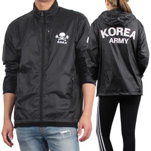 ROKA 백골부대 로카 바람막이 검정 밀리터리 군인 군용 점퍼