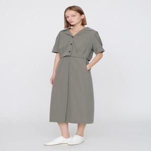 리스트 핀턱 크롭 셔츠원피스 TWWOPO60050