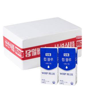 휩블루 냉장 휘핑크림 1000g x12개 식물성 생크림