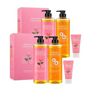 온더바디 보태니컬 캐스틸솝 바디워시 로즈워터 790g+로즈워터 50g+캐모마일 790g, 2개