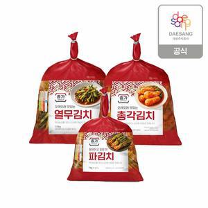 [하프클럽/대상]파김치 1kg + 총각김치 1.4kg+열무김치 1.5kg (총 3.9 kg)