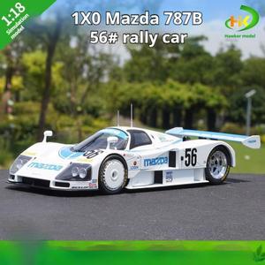 Ixo 마쓰다 787b55 #1991 르망 24 시간 랠리 자동차 시뮬레이션 합금 모델 수집용 데스크탑 장식 친구 선물