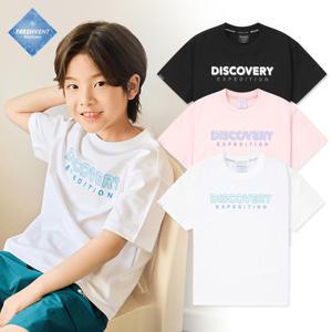 [롯데백화점]디스커버리익스페디션 DKRS71043 키즈 프레시벤트 에센셜 빅로고 냉감 반팔티셔츠