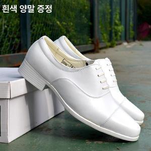 남성 백구두 신사화 키높이 흰색 화이트 무대 가죽 구두 하이힐 화이트 밴딩