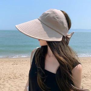 햇빛 자외선 차단 여성썬캡 창넓은모자 여자 선캡 모자 TT195