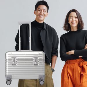 저니조이 라운지 18인치 풀알루미늄 오리지널 탑오픈 기내용 캐리어 프리미엄 미니 여행가방