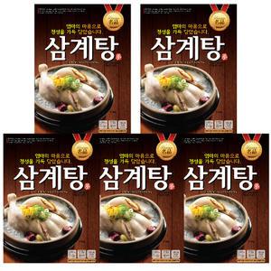 정담앤쿡 즉석 삼계탕 1kgX5팩 즉석국 백숙 간편식 보양식 초복