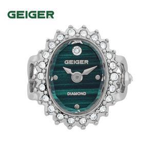 [가이거](GEIGER) 여성 다이아 말라카이트 반지시계 GE1255QWT