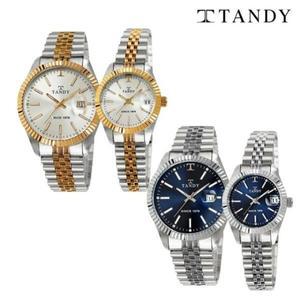 [기타][TANDY] 탠디 럭셔리 남녀 커플 메탈 손목시계(오스트리아스톤 식입)T-3921 4종 중 택1