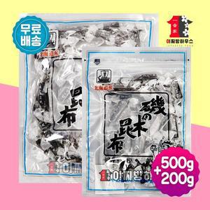 [기타]일본 다시마젤리 500g+200g 홋카이도 이소노 키콘부 비건젤리 식이섬유 어르신간식