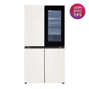 [LG](강남점)[LG전자공식인증점] LG 디오스 오브제컬렉션 노크온 냉장고 T875MEE312 (870L)