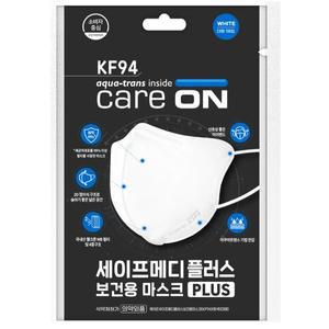 [케어온] 세이프메디 KF-94/2D 마스크 새부리형 흰색 1Px50팩