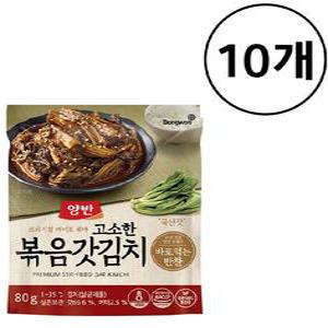 동원 양반(파우치)볶음갓김치 80g x10개